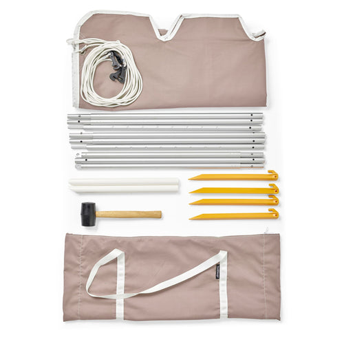 Basil Bangs Beach Tent, Beach & Park UPF50+ Sunshade in Nudie