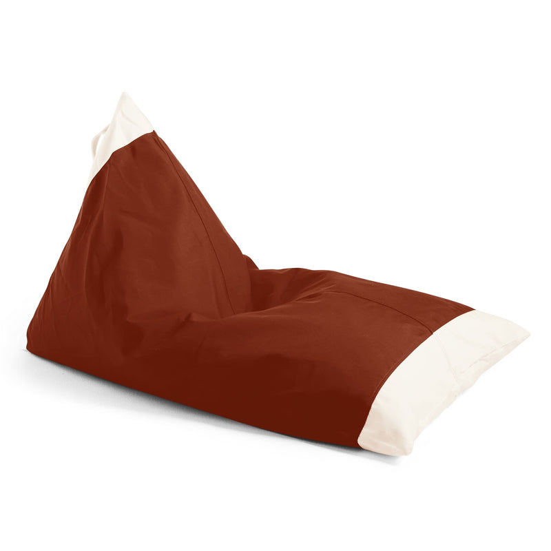 Basil Bangs Bean Bag, Outdoor & Indoor Use in Chestnut (Size: 100 x 150 x 80cm)