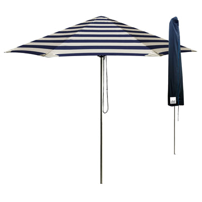 Basil Bangs Go Large Umbrella with Cover, 280cm Diameter Canopy and UFP50+ Sun Protection, Serge Color (Size: ø280 x 260cm)