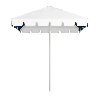 Basil Bangs Caspar Umbrella, Commercial & Home UPF50+ Umbrella in Navy/White (200cm Square Canopy)