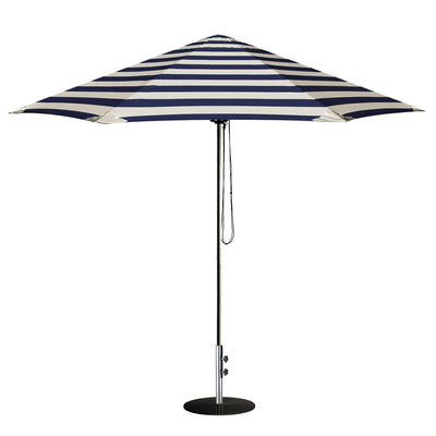 Basil Bangs Go Large Umbrella, Commercial & Home UPF50+ Umbrella in Serge (280cm Diameter Canopy) with 25kg Round Black Base 