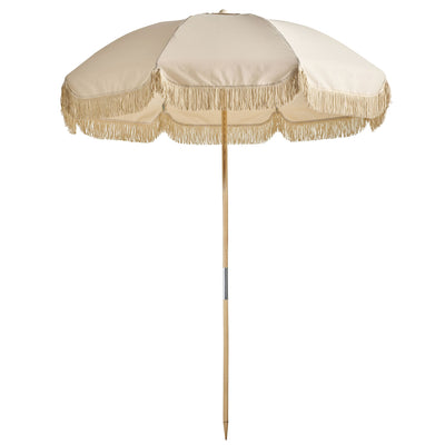 Basil Bangs Jardin Patio Umbrella, Home UPF50+ Umbrella in Raw (210cm Diameter Canopy)