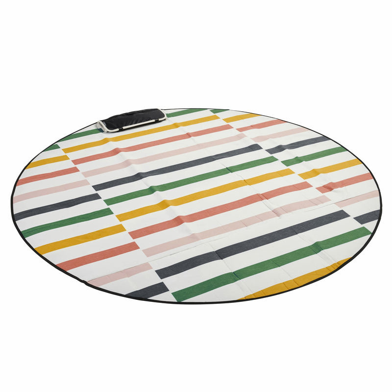 Basil Bangs Love Rug Beach & Picnic Blanket with Padding For Comfort in Daydream (Size: ø180cm)