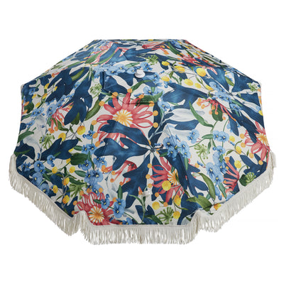 Basil Bangs Premium Umbrella, Beach & Home UPF50+ Umbrella in Field Day (180cm Diameter Canopy)