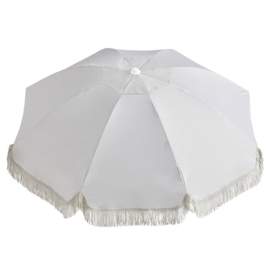 Basil Bangs Premium Umbrella, Beach & Home UPF50+ Umbrella in Salt (180cm Diameter Canopy)