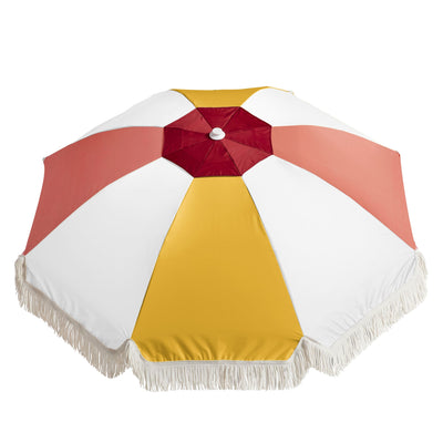 Basil Bangs Premium Umbrella, Beach & Home UPF50+ Umbrella in Spritz (180cm Diameter Canopy)