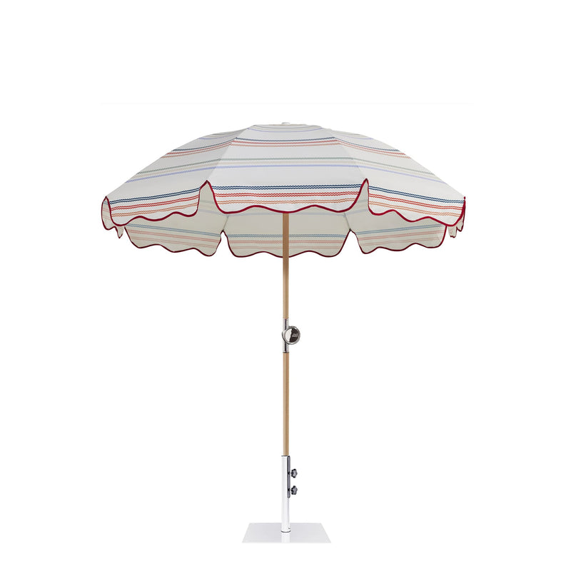 Premium Umbrella<br> with 14kg White Base<br> 180cm diameter canopy