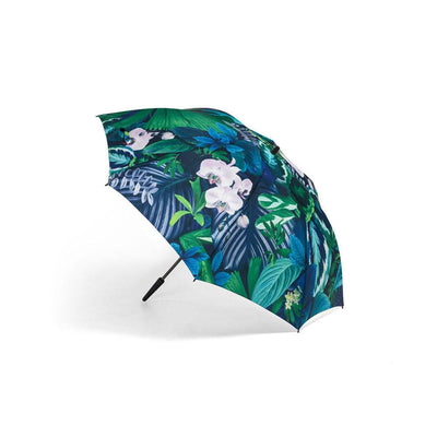 Basil Bangs Rain Caddy in Botanica, Rain Umbrella with 130 cm Diameter Canopy