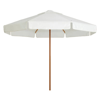 Basil Bangs Sundial+ Umbrella, Commercial & Home UPF50+ Umbrella in White (280cm Diameter Canopy)