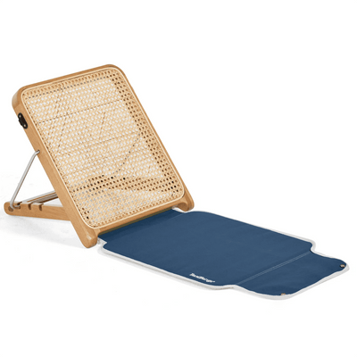 Basil Bangs The Lounger, Sunlounger for Beach and Outdoors in Steel Blue