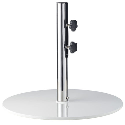 Basil Bangs Umbrella Base, 25kg in White, Suitable for All Our Umbrellas