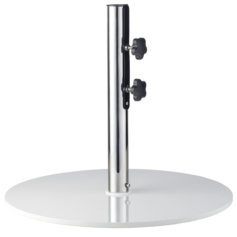 Basil Bangs Umbrella Base, 25kg in White, Suitable for All Our Umbrellas