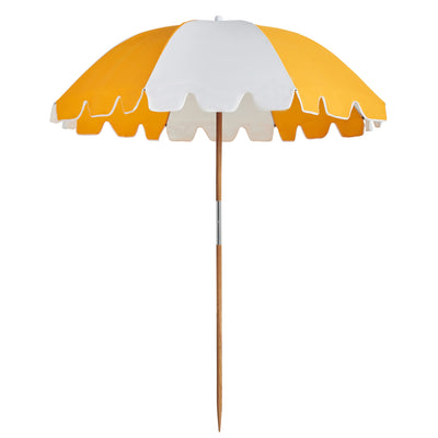 Basil Bangs The Weekend Umbrella, Beach & Home UPF50+ Umbrella in Marigold (170cm Diameter Canopy)