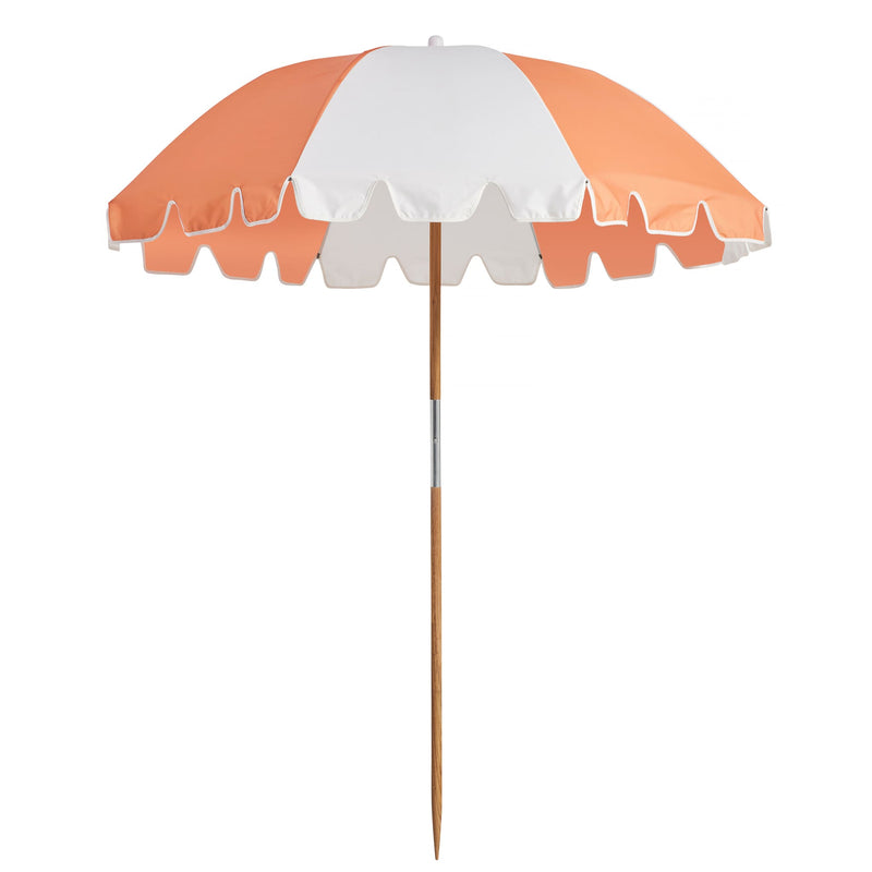 Basil Bangs The Weekend Umbrella, Beach & Home UPF50+ Umbrella in Melon (170cm Diameter Canopy)