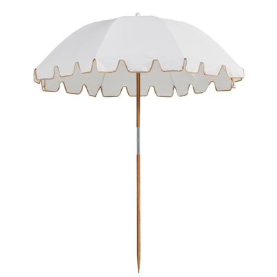 Basil Bangs The Weekend Umbrella, Beach & Home UPF50+ Umbrella in Salt (170cm Diameter Canopy)